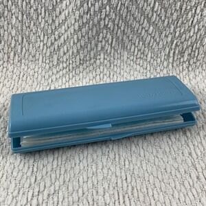 VTG Baby Fresh Diaper Wipe Holder Compact Travel Case Blue Container w/ Wipes